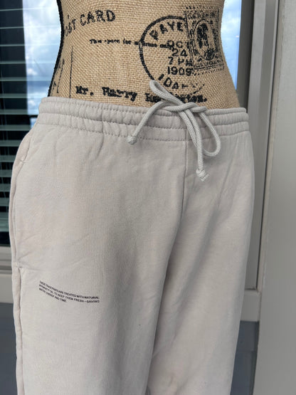 Beige Casual Drawstring Jogger Sweatpants made with 100% Organic Cotton