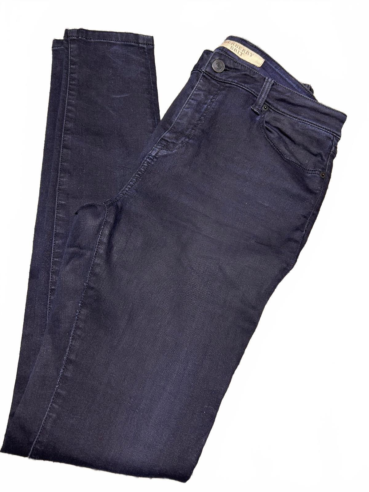 Burberry Brit Women's Dark Blue Skinny Jeans Stretch Denim Size 32
