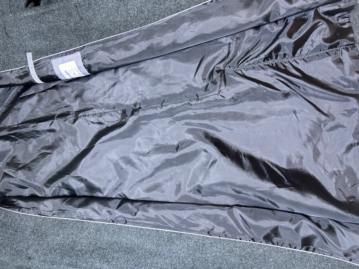 Old Navy Men's XXL Dark Gray Wool Look Overcoat Button Front Coat Jacket