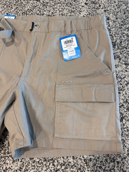 Columbia Men's XL Beige Cargo Shorts with Mesh Pockets