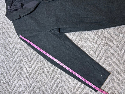 Old Navy Men's XXL Dark Gray Wool Look Overcoat Button Front Coat Jacket