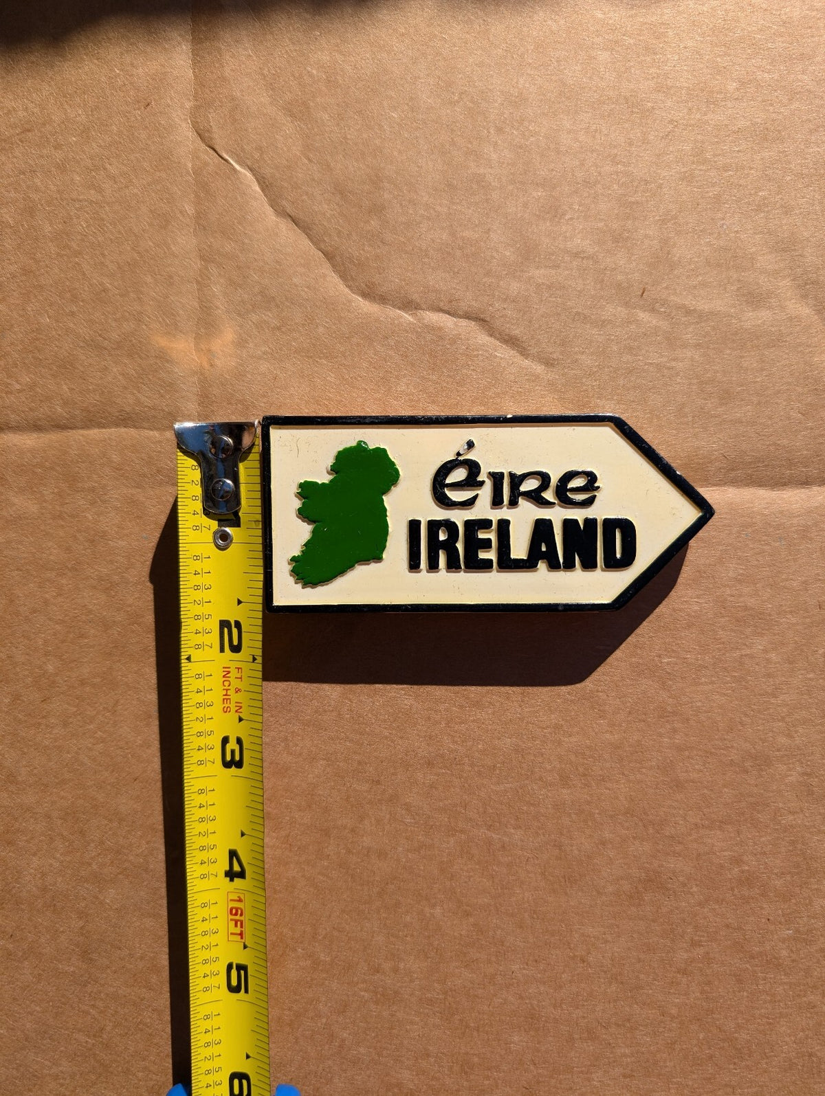 Eire Ireland Map Faux Stone Resin 3D Souvenir Magnet Irish Travel Heritage