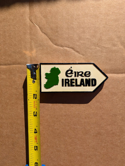 Eire Ireland Map Faux Stone Resin 3D Souvenir Magnet Irish Travel Heritage