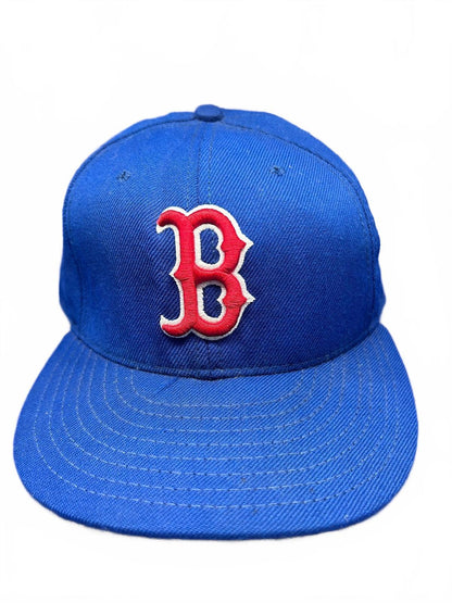 New Era Boston Red Sox Blue Fitted Baseball Cap (Size 7 5/8)