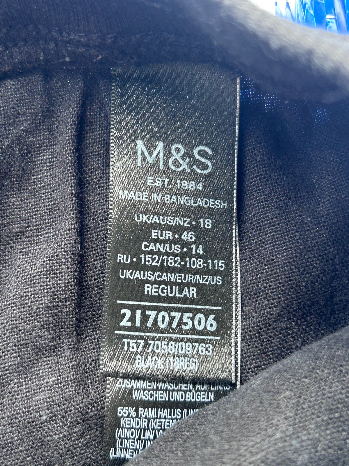 M&S Collection Black Wide Leg Drawstring Pants