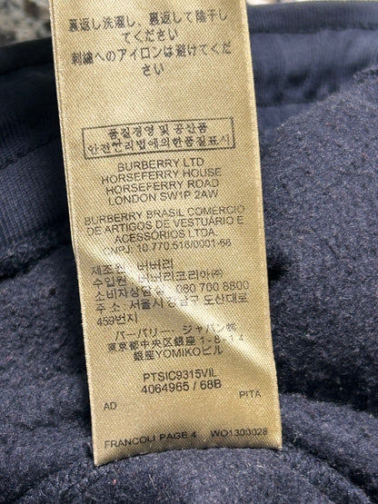 Burberry Mens Black Fleece Sweatpants Cotton Blend Joggers Small Hole