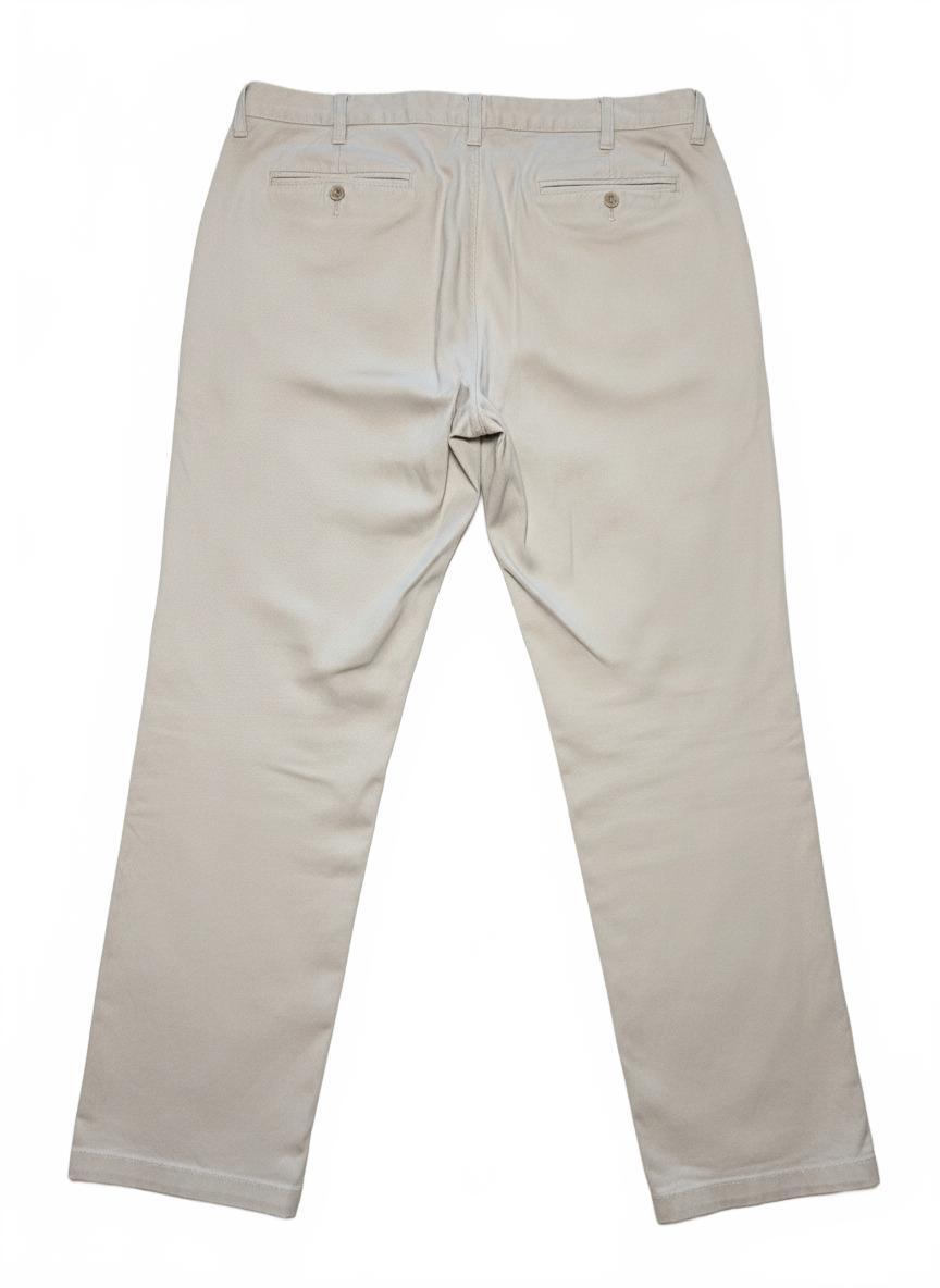 Nautica Mens 40x32 Classic Fit Stretch Chino Pants Off White Cream W40 L32