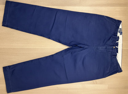 THRIFT| Polo Ralph Lauren M 40W 30L Navy Chino Pants Classic Straight Leg Cotton