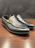 Amberjack Black Leather Slip On Loafers Mens Size 14 M Comfort Dress Shoes