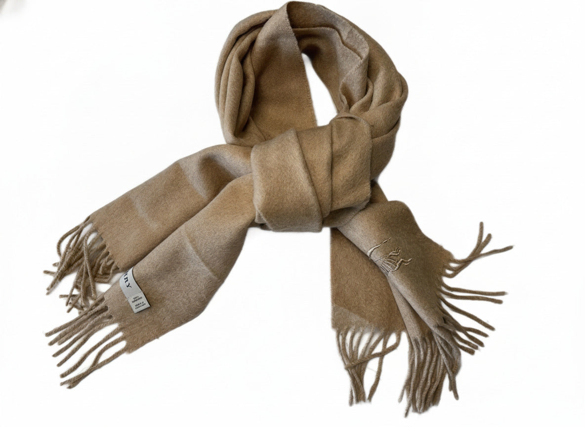 NWT BURBERRY Heritage Cashmere Scarf - Classic Camel Check