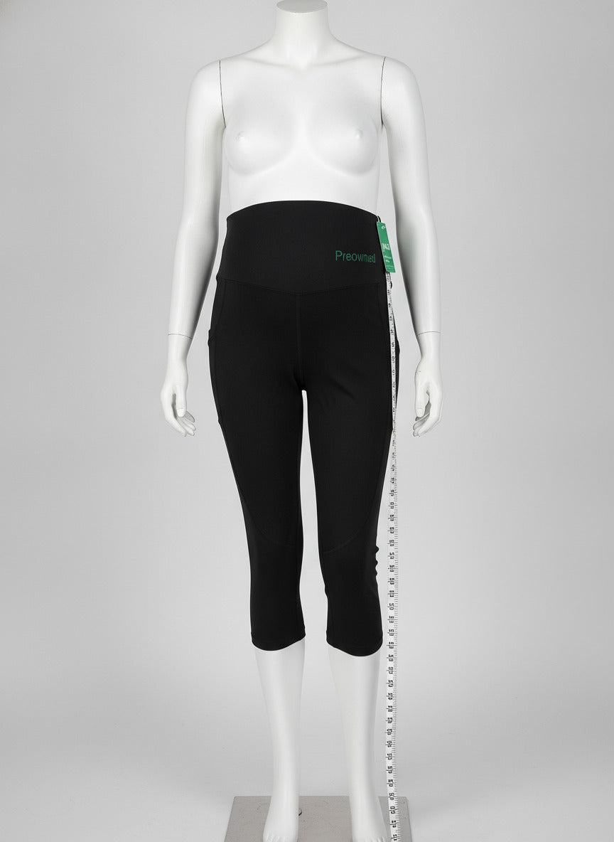 Pact Women's Size Large Black Organic Cotton Maternity Leggings Pants Large L