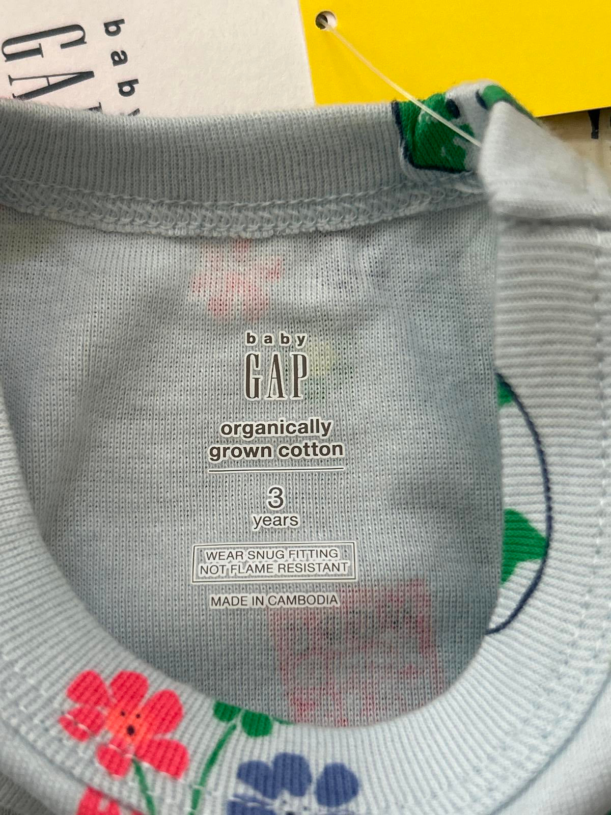 🌱ORGANIC🌱 Baby Gap | Earth Graphic PJ Set  Sz 3yrs