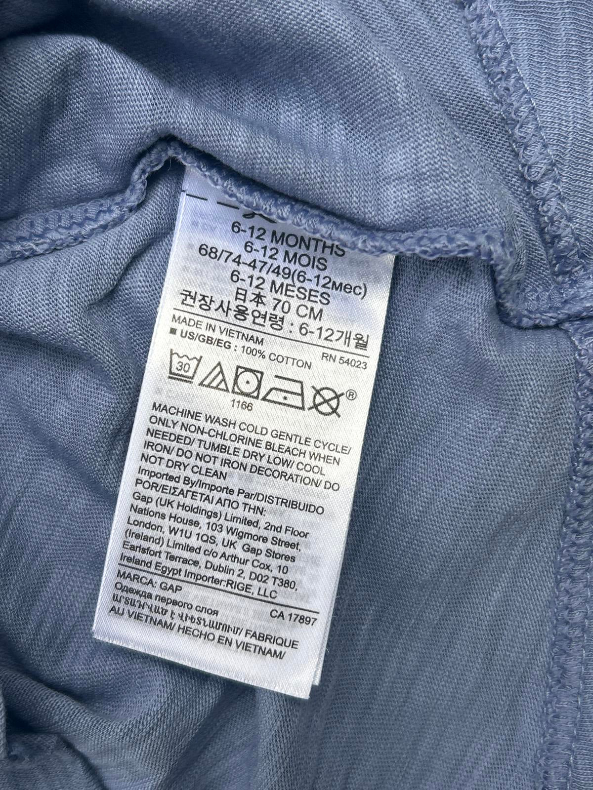 Baby Gap Blue T-Shirt 6-12 Months – “The Thirity Kindness” – Excellent Condition
