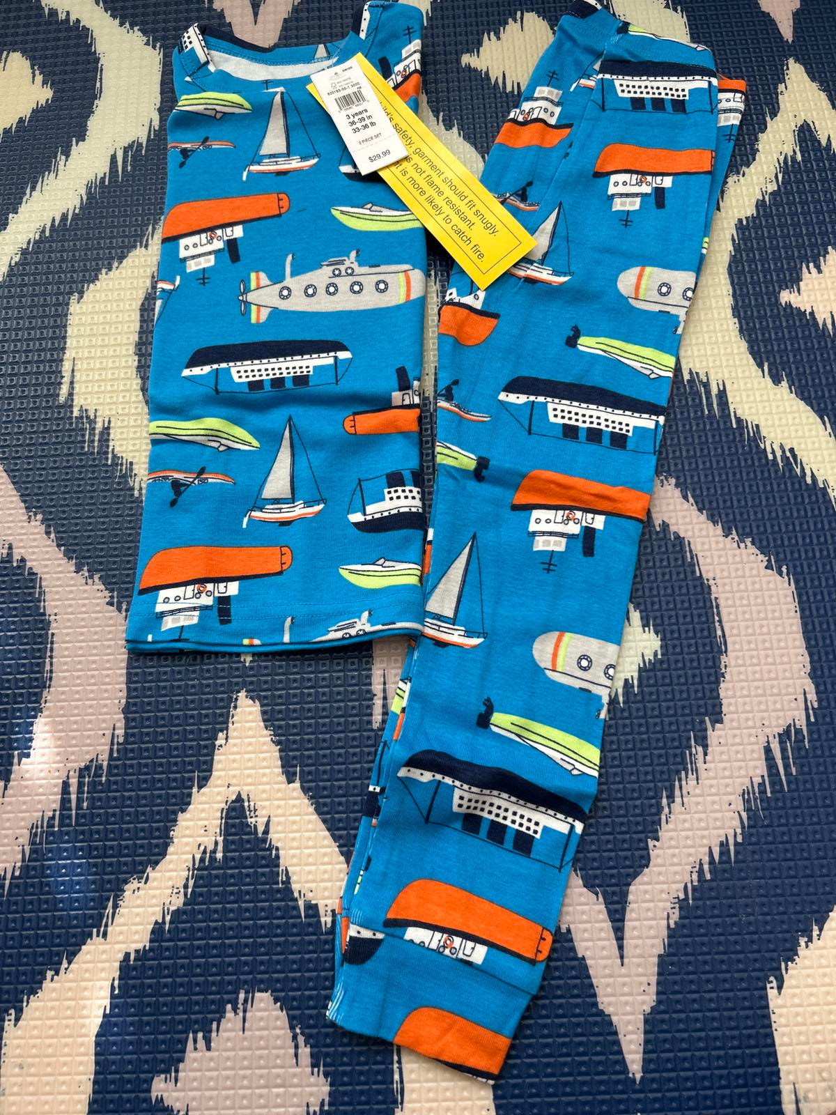 🌱ORGANIC!🌱  Baby Gap | Boat PJs Sz 3 yrs