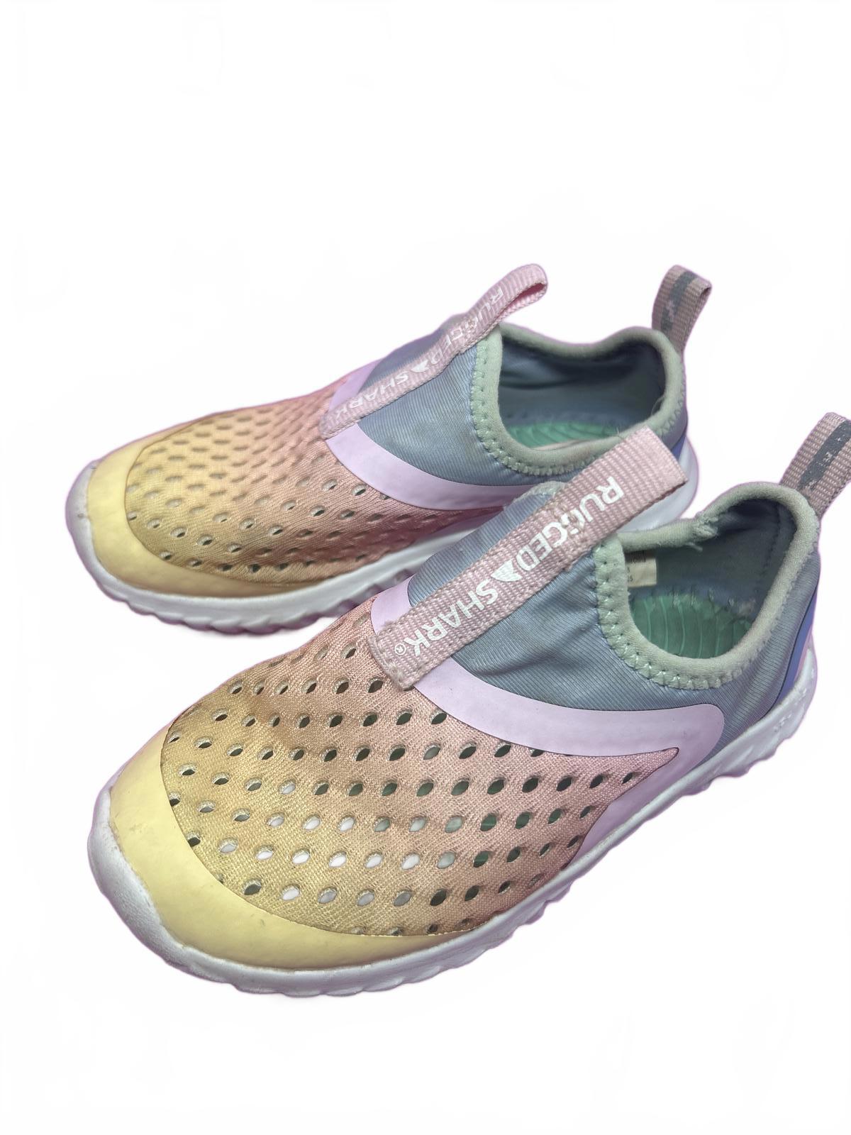 Rugged Shark EVA Water Shoes - Kids/Youth Size 8T - Pastel Pink/Blue