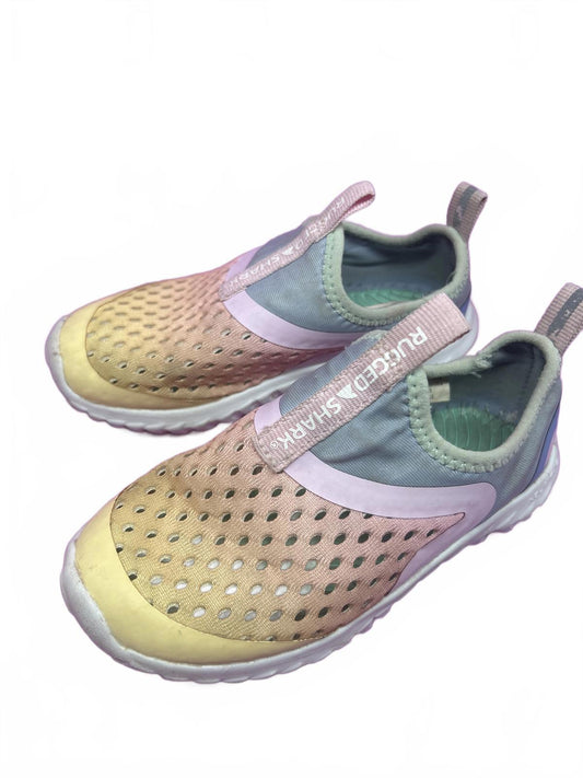 Rugged Shark EVA Water Shoes - Kids/Youth Size 8T - Pastel Pink/Blue