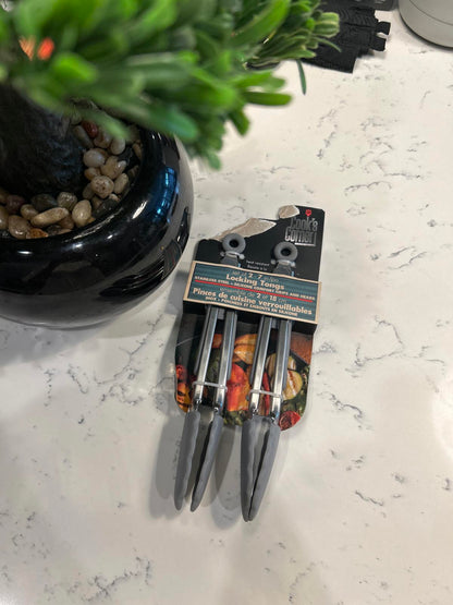 Set of 2! Cook’s Corner Locking Tongs (18 cm), Kindness Shop