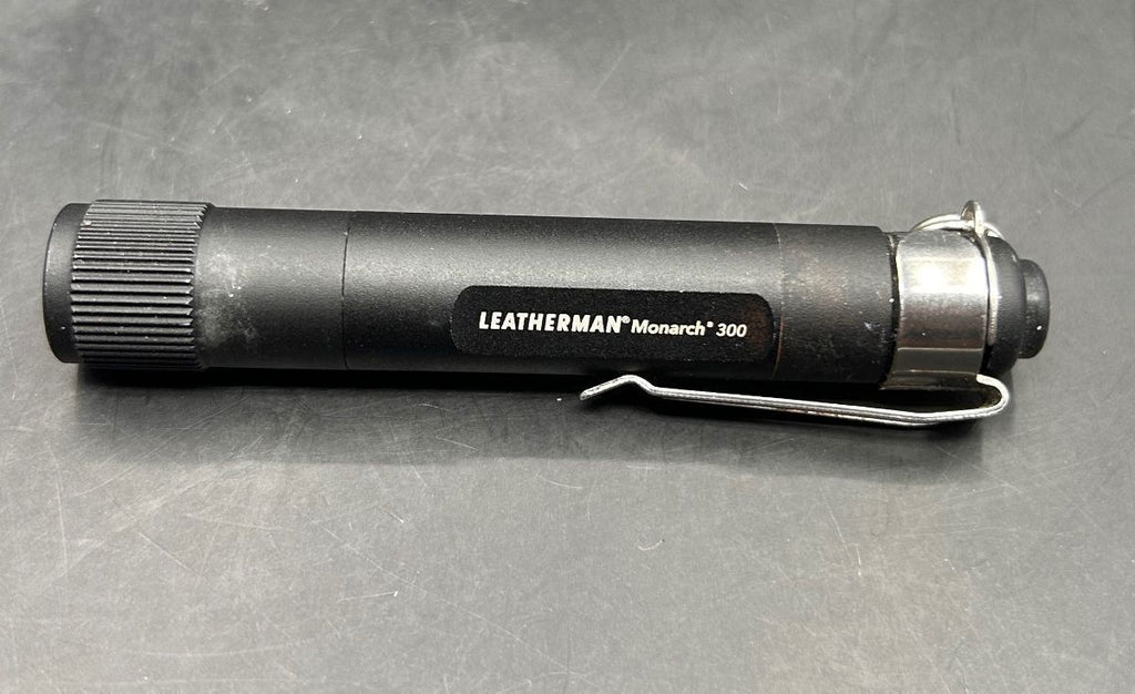 Leatherman Monarch 300 Vintage Black Aluminum LED Pocket Flashlight – Penlight