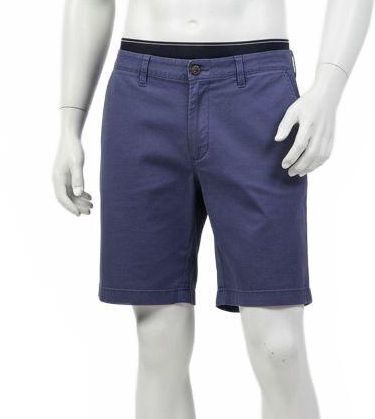 Nautica Mens Size 40W The Deck Shorts Blue Classic Fit Stretch Chino Flat Front