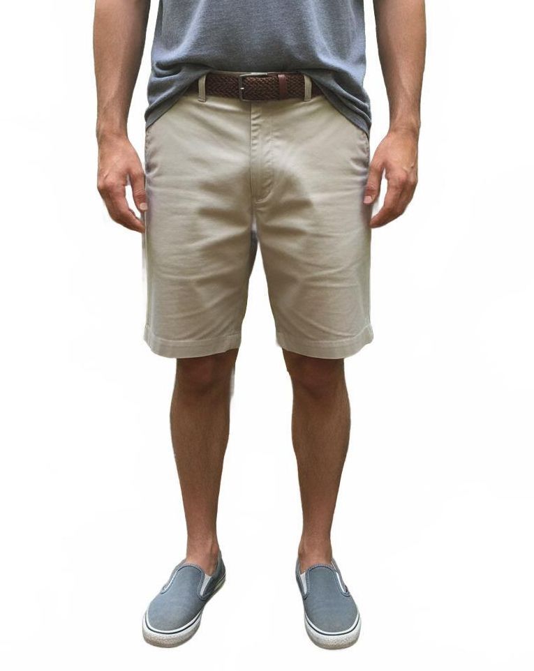 IZOD Mens Size 40 W40 Beige Tan Chino Bermuda Golf Shorts