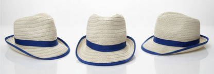 Natural Straw Fedora Sun Hat Summer Beach Vacation Resort Trilby Panama Style