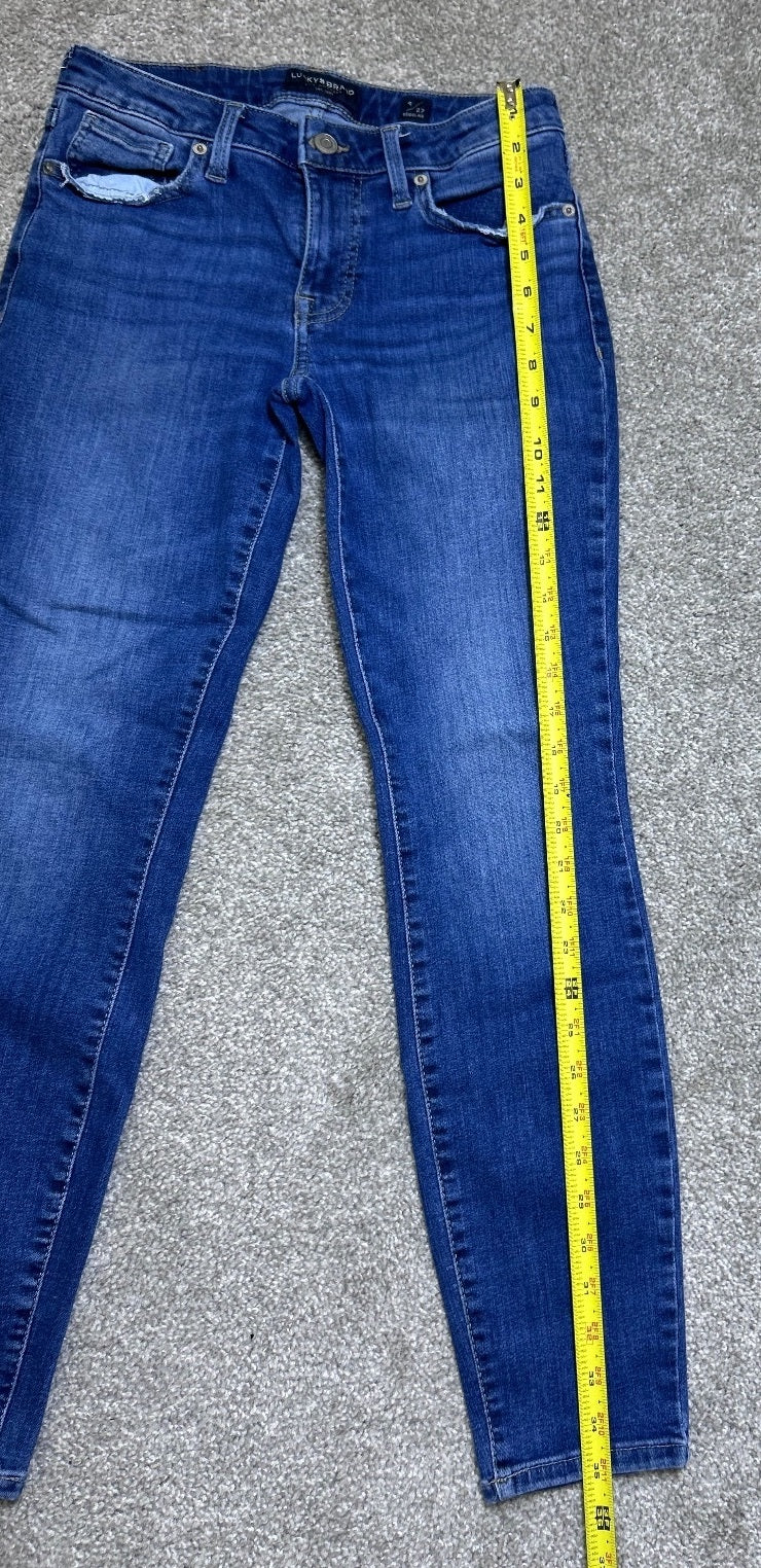 Lucky Brand Lolita Low Rise Skinny Jeans Medium Wash Denim Womens Size 4 / 27