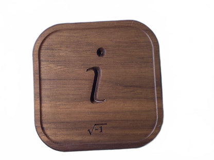 Mathematical Constants Wooden Coasters Set with Drawstring Bag