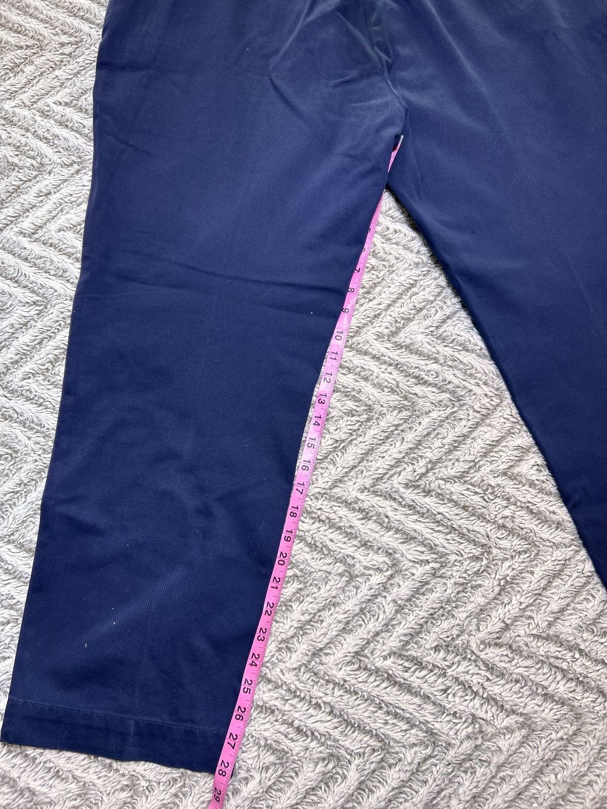 THRIFT| Polo Ralph Lauren M 40W 30L Navy Chino Pants Classic Straight Leg Cotton