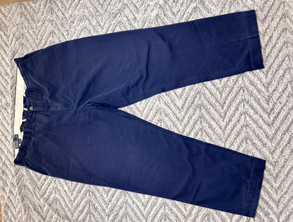 THRIFT| Polo Ralph Lauren M 40W 30L Navy Chino Pants Classic Straight Leg Cotton
