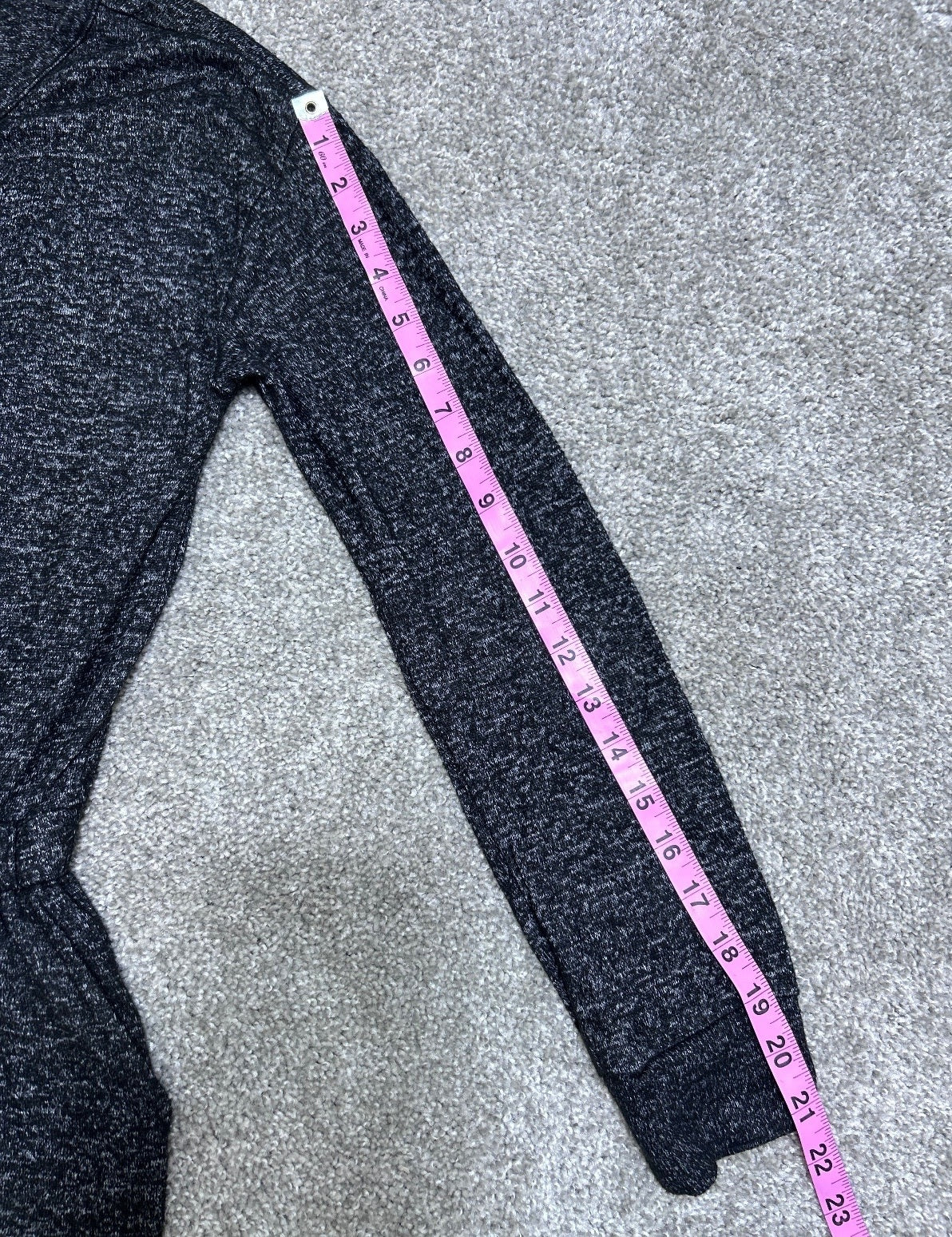 Cozy Black Long Sleeve Jumpsuit | Elastic Waist Cuffed Ankle Loungewear Size S